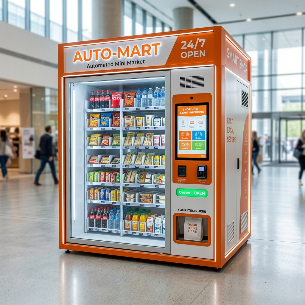 Modelo Mini ToGo Market — kiosk compacto